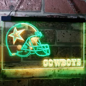 Dallas Cowboys Helmet Neon-Like LED Sign