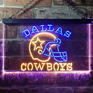 Dallas Cowboys Helmet Neon-Like LED Sign