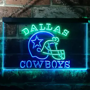 Dallas Cowboys Helmet Neon-Like LED Sign