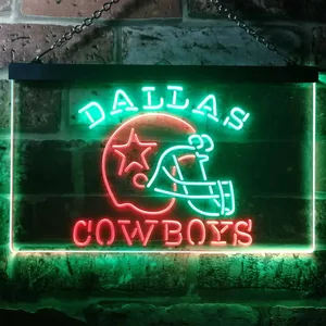 Dallas Cowboys Helmet Neon-Like LED Sign