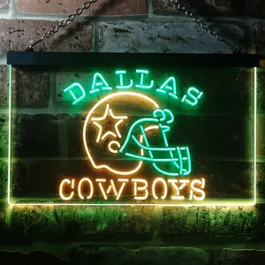 Dallas Cowboys Helmet Neon-Like LED Sign