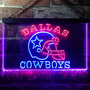 Dallas Cowboys Helmet Neon-Like LED Sign