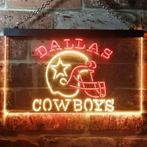 Dallas Cowboys Helmet Neon-Like LED Sign