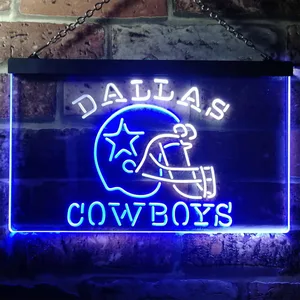Dallas Cowboys Helmet Neon-Like LED Sign