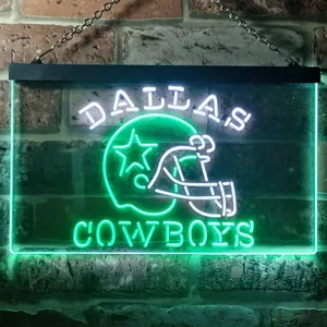 Dallas Cowboys Helmet Neon-Like LED Sign