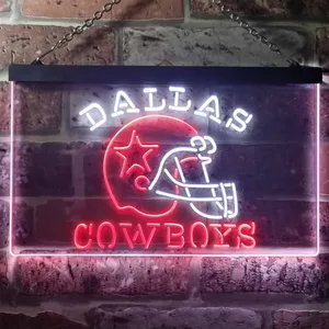 Dallas Cowboys Helmet Neon-Like LED Sign
