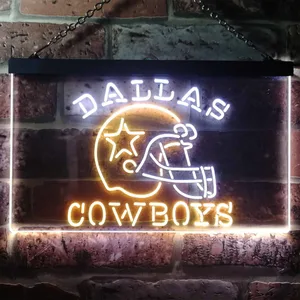 Dallas Cowboys Helmet Neon-Like LED Sign