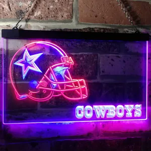 Dallas Cowboys Helmet Neon-Like LED Sign