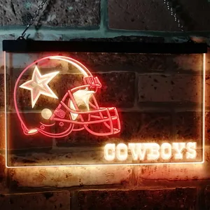 Dallas Cowboys Helmet Neon-Like LED Sign