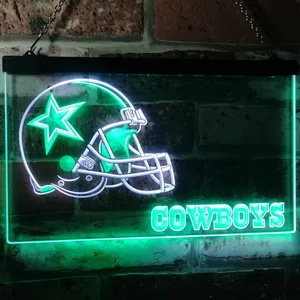 Dallas Cowboys Helmet Neon-Like LED Sign