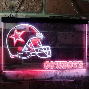 Dallas Cowboys Helmet Neon-Like LED Sign