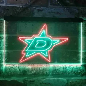 Dallas Stars Logo 1 Neon-Like LED Sign