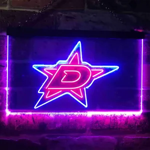Dallas Stars Logo 1 Neon-Like LED Sign