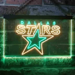 Dallas Stars Logo 2 Neon-Like LED Sign - Legacy Edition