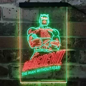 Daredevil The Man Without Fear Neon-Like LED Sign
