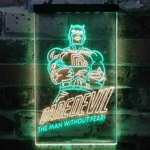 Daredevil The Man Without Fear Neon-Like LED Sign