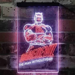 Daredevil The Man Without Fear Neon-Like LED Sign