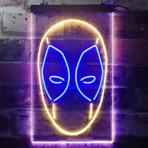 Deadpool Face Neon-Like LED Sign