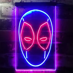 Deadpool Face Neon-Like LED Sign