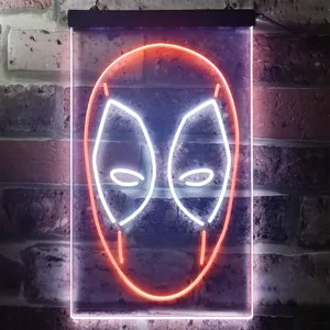 Deadpool Face Neon-Like LED Sign