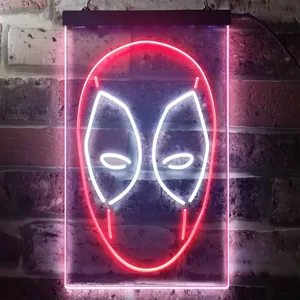 Deadpool Face Neon-Like LED Sign
