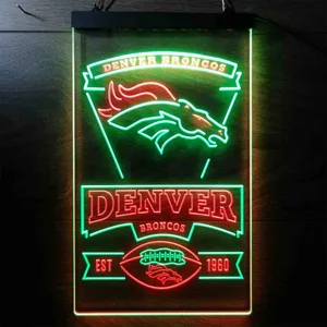 Denver Broncos EST 1960 Neon-Like LED Sign