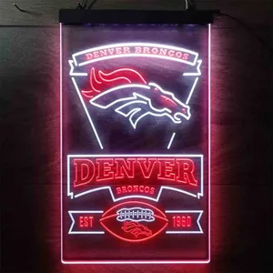 Denver Broncos EST 1960 Neon-Like LED Sign