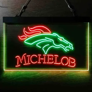 Denver Broncos Michelob Neon-Like LED Sign