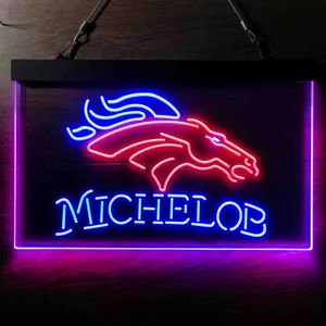 Denver Broncos Michelob Neon-Like LED Sign