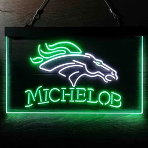 Denver Broncos Michelob Neon-Like LED Sign