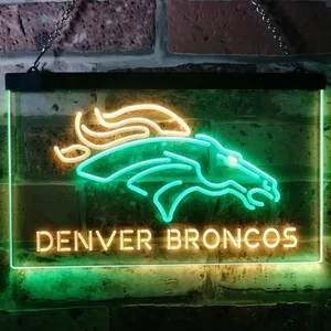 Denver Broncos Neon-Like LED Sign