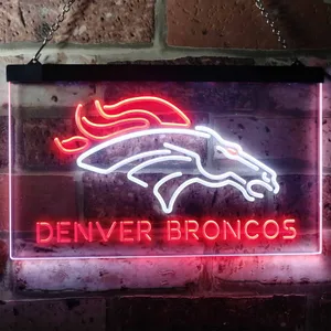 Denver Broncos Neon-Like LED Sign
