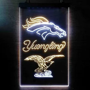 Denver Broncos Yuengling Neon-Like LED Sign