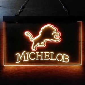 Detroit Lions Michelob Neon-Like LED Sign