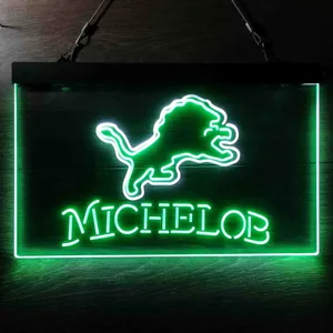 Detroit Lions Michelob Neon-Like LED Sign