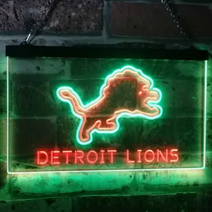 Detroit Lions Neon-Like LED Sign