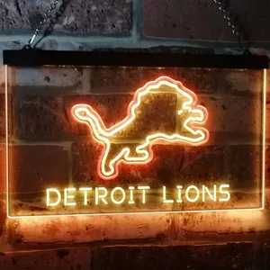 Detroit Lions Neon-Like LED Sign
