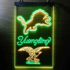 Detroit Lions Yuengling Neon-Like LED Sign