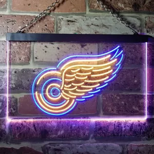 Detroit Red Wings Logo 1 Neon-Like LED Sign