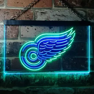 Detroit Red Wings Logo 1 Neon-Like LED Sign