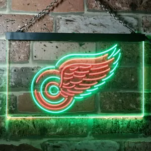Detroit Red Wings Logo 1 Neon-Like LED Sign