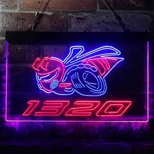 Dodge Challenger Angry Bee 1320 Neon-Like LED Sign