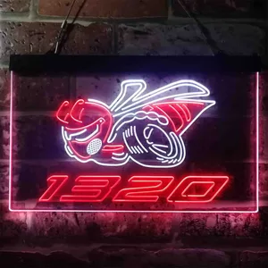 Dodge Challenger Angry Bee 1320 Neon-Like LED Sign