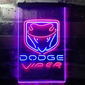 Dodge Viper Fangs 2 Neon-Like LED Sign
