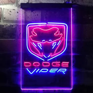 Dodge Viper Fangs Neon-Like LED Sign