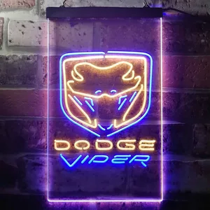 Dodge Viper Fangs Neon-Like LED Sign