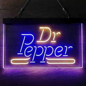 Dr. Pepper Banner Neon-Like LED Sign