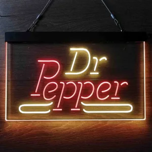 Dr. Pepper Banner Neon-Like LED Sign