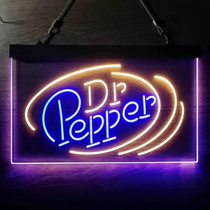 Dr. Pepper Circle Banner Neon-Like LED Sign