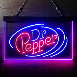 Dr. Pepper Circle Banner Neon-Like LED Sign